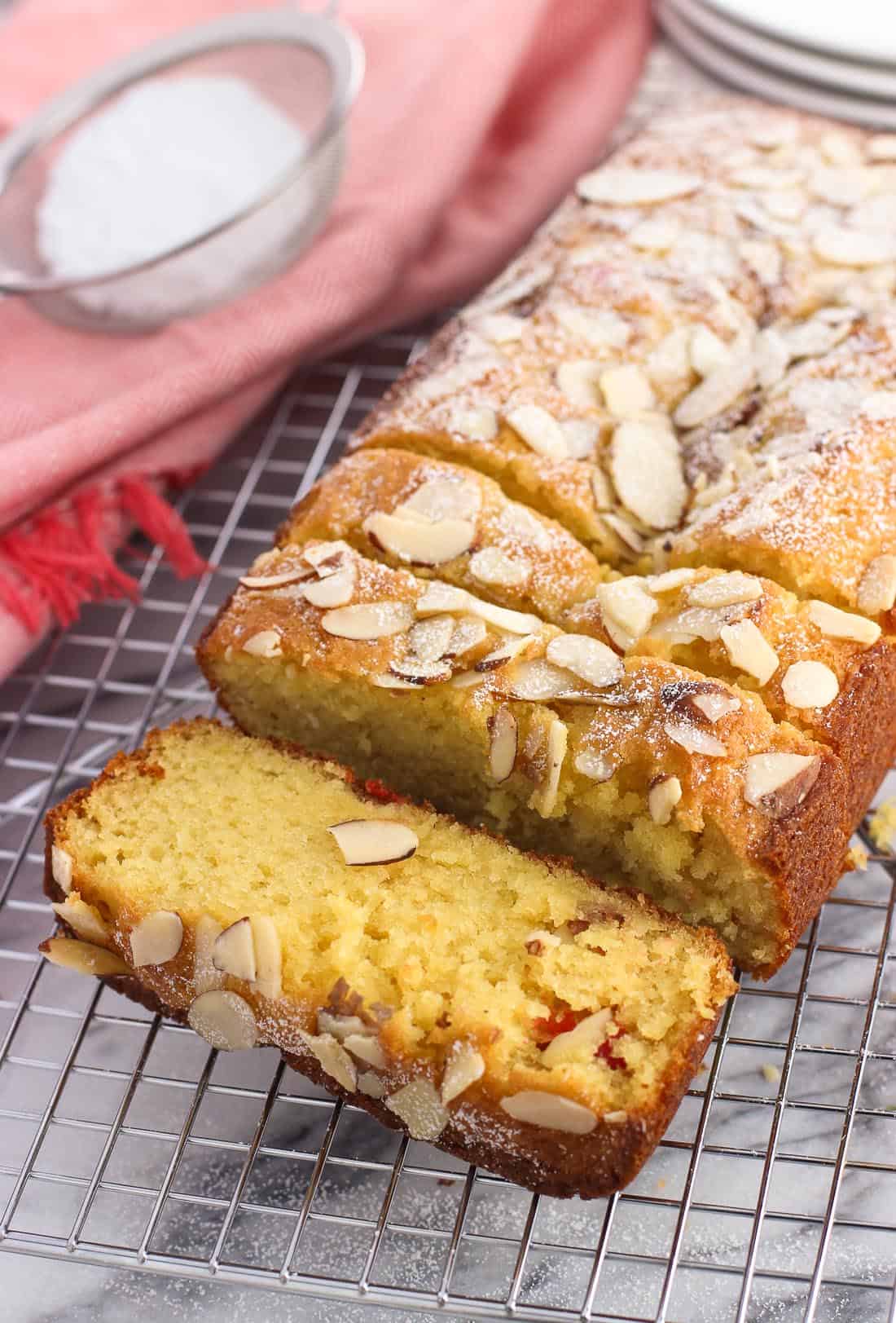 Cherry Almond Loaf Cake Recipe Cherry Almond Loaf Cake Recipe