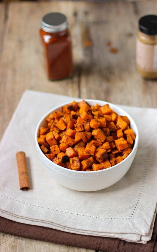 Spiced Oven Roasted Sweet Potatoes