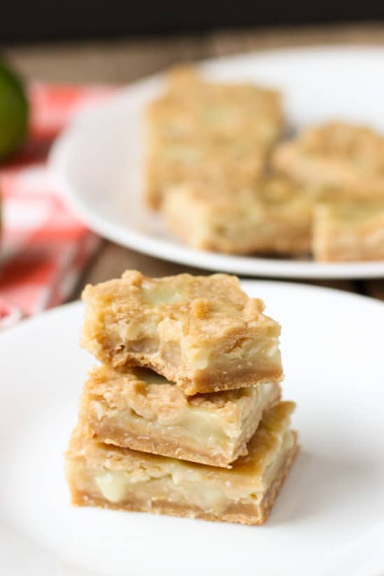 coconut lime curd bars
