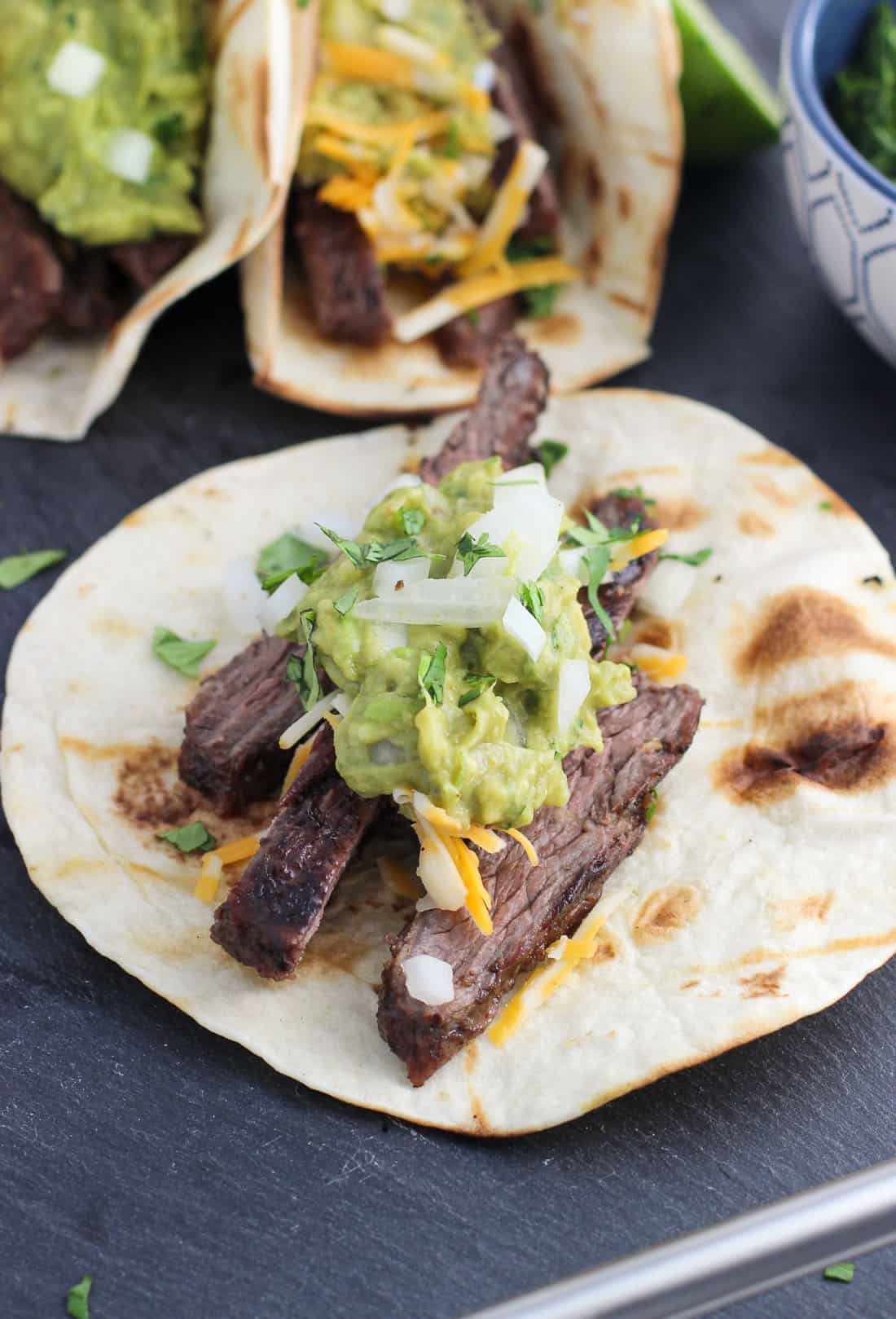 Grilled Carne Asada Tacos 