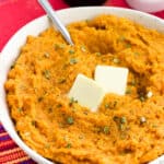 Savory mashed sweet potatoes are smoky and spiced up with pantry staple seasonings and simple to customize to your liking. These easy mashed sweet potatoes make a great side for a variety of main dishes.