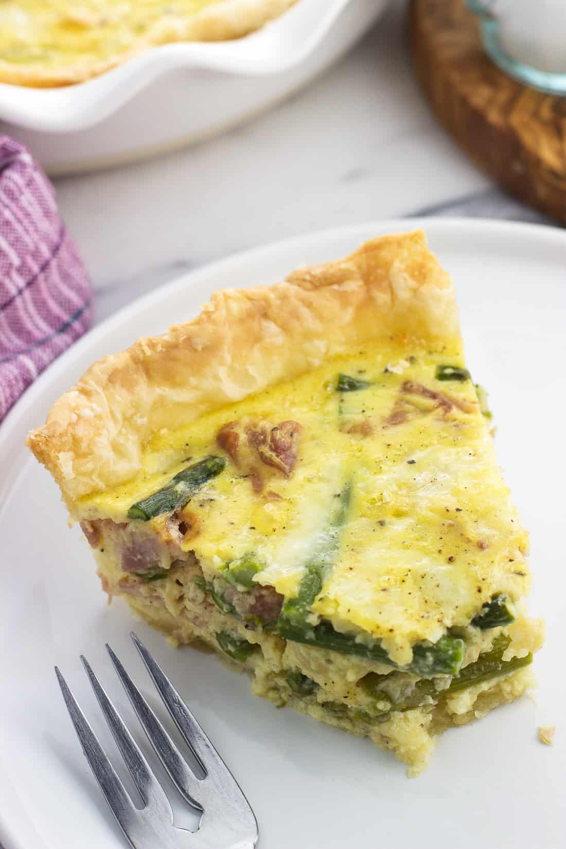 prosciutto and asparagus quiche