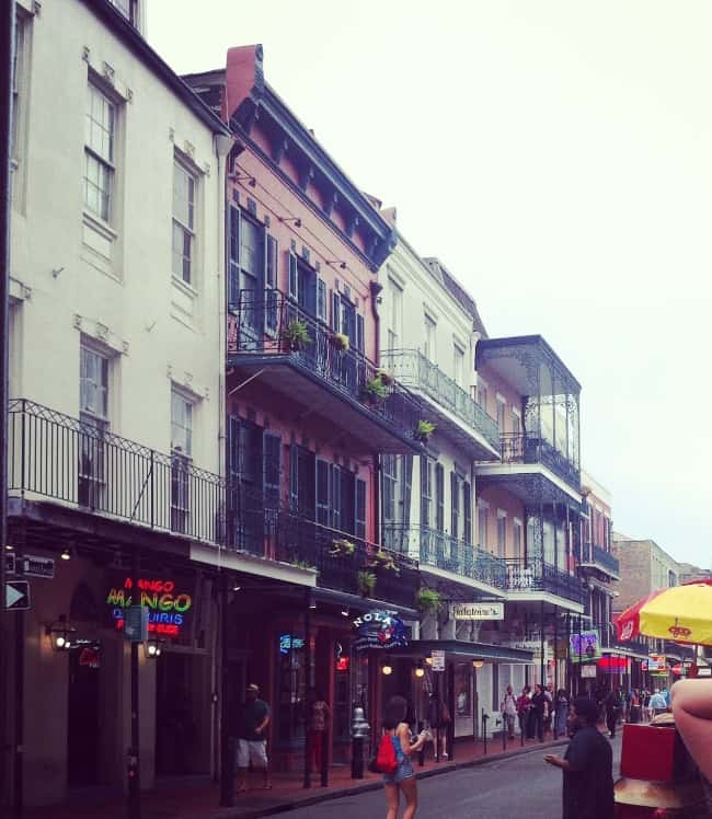 Bourbon Street in New Orleans, Louisiana.