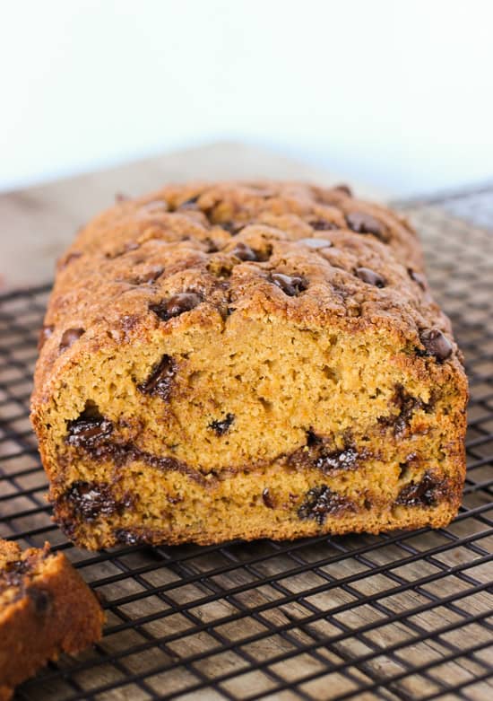 Chocolate Chip Pumpkin Banana Bread | www.mysequinedlife.com