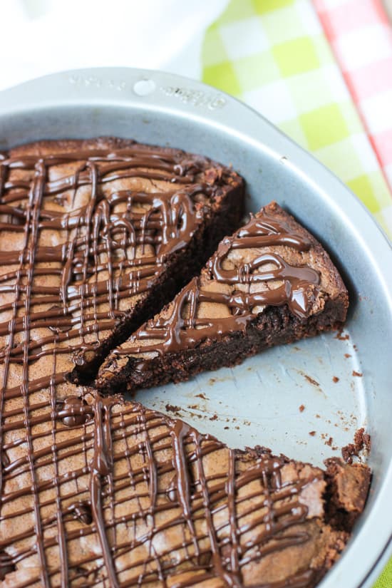 Baking cake in a dark pan