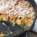 Spiced Peach Crisp with Crumb Topping | mysequinedlife.com