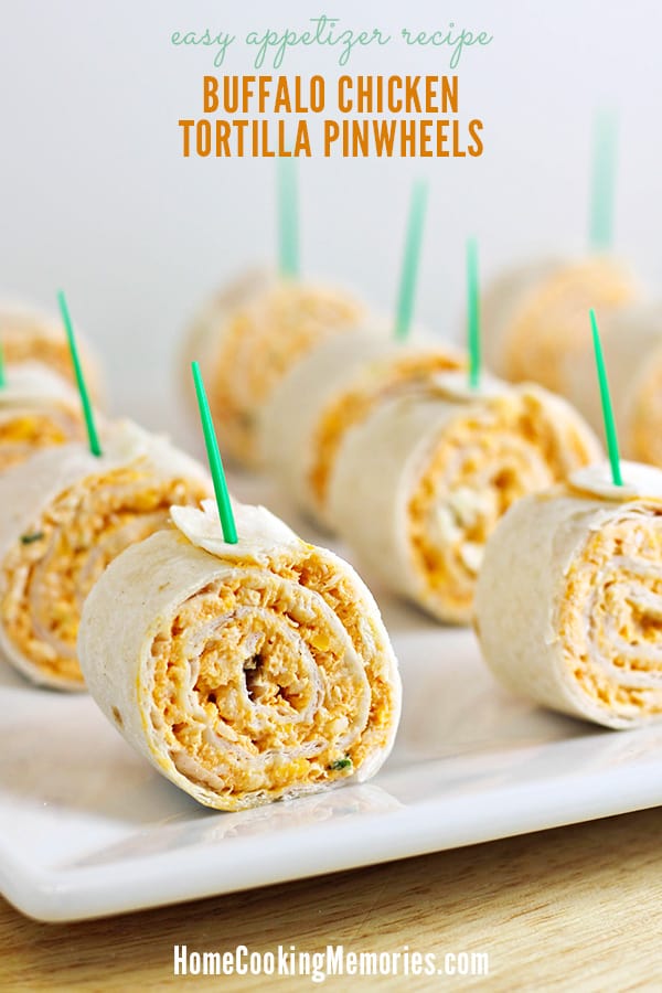 Buffalo Chicken Tortilla Pinwheels