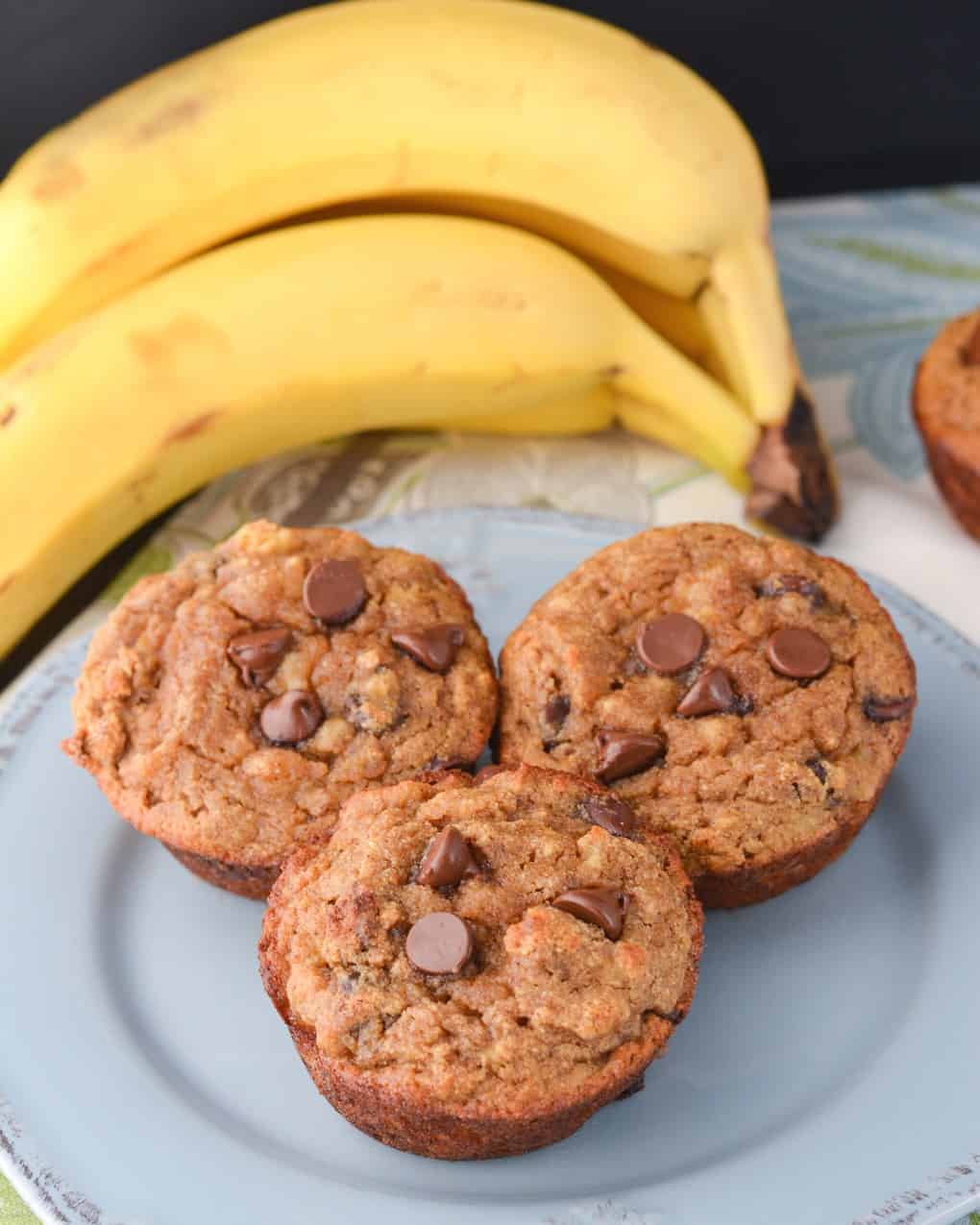 Chocolate Chip Coconut Flour Banana Bread Muffins - Jess Fuel