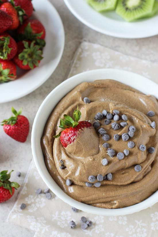 Healthier Chocolate Fruit Dip - Cook Nourish Bliss