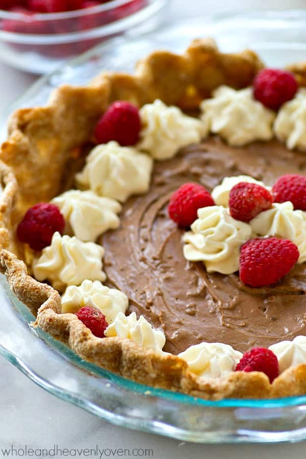 Lighter French Silk Chocolate Pie - Whole and Heavenly Oven