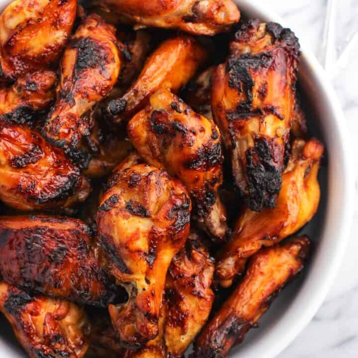 Grilled Spicy Soy Chicken Wings - My Sequined Life