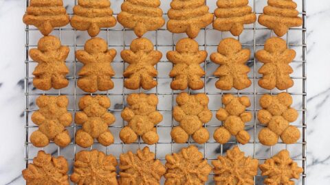 Gingerbread Spritz Cookies