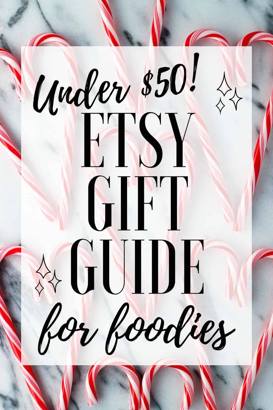 Under $50 Etsy Gift Guide for foodies