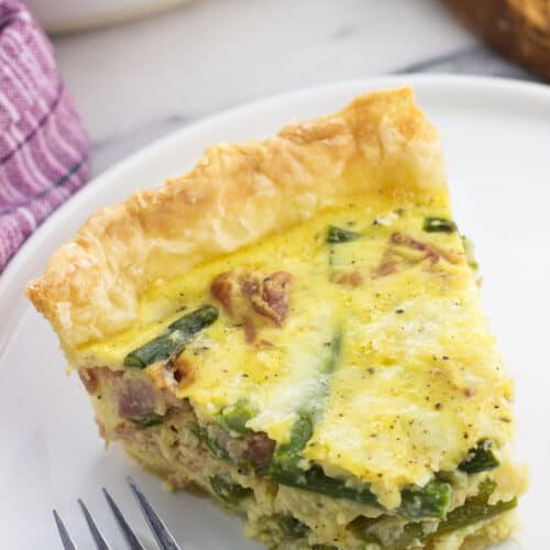 Prosciutto and Asparagus Quiche My Sequined Life