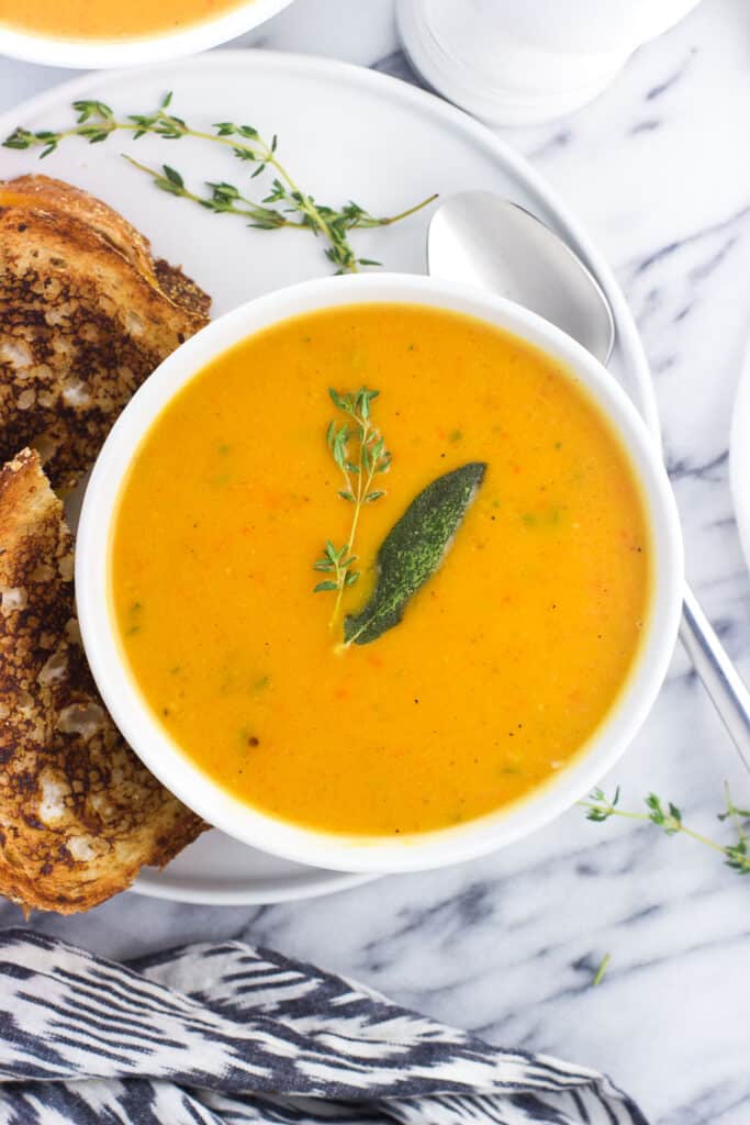 Roasted Butternut Squash Soup My Sequined Life