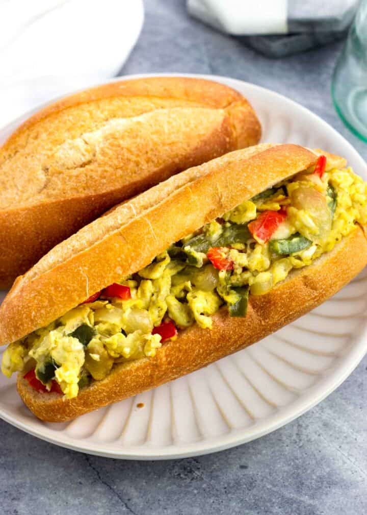 Pepper and Egg Sandwich My Sequined Life