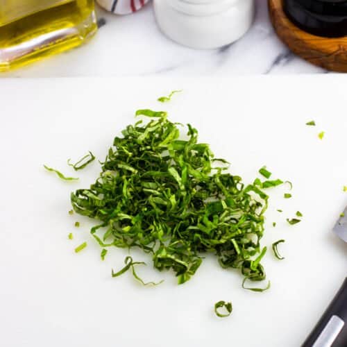 How to Chiffonade Basil My Sequined Life