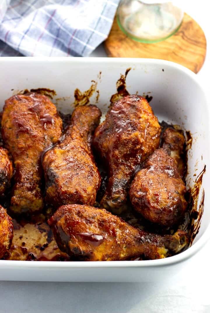 Baked BBQ Chicken Drumsticks - My Sequined Life